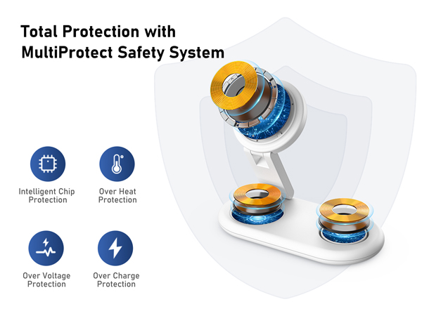 iphone magnetic wireless charger stand