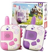 Walkie Talkies Toys for Girls:Unicorn Toys 2 Pack Birthday Gifts for 3 4 5-7 8 Year Old Girls Toy...