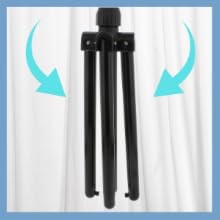 comfort zone stand fan has adjustable height levels and tilt angles