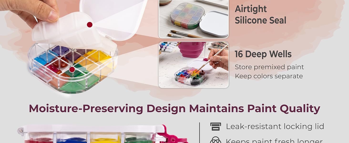 Compact Travel Paint Storage Case