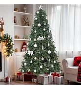 YITAHOME Green Spruce Artificial Christmas Tree,6ft Artificial Pine Tree with 880 Branch Tips and...