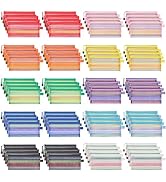 JARLINK 80 Pack Mesh Zipper Pouch, Pouch Bulk in 10 Colors, Multipurpose Storage Bags for Organiz...