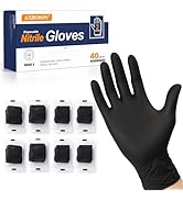ANBOSON Individually Wrapped Nitrile Gloves 5 Mil, Latex-Free & Powder-Free, Textured Fingertips ...