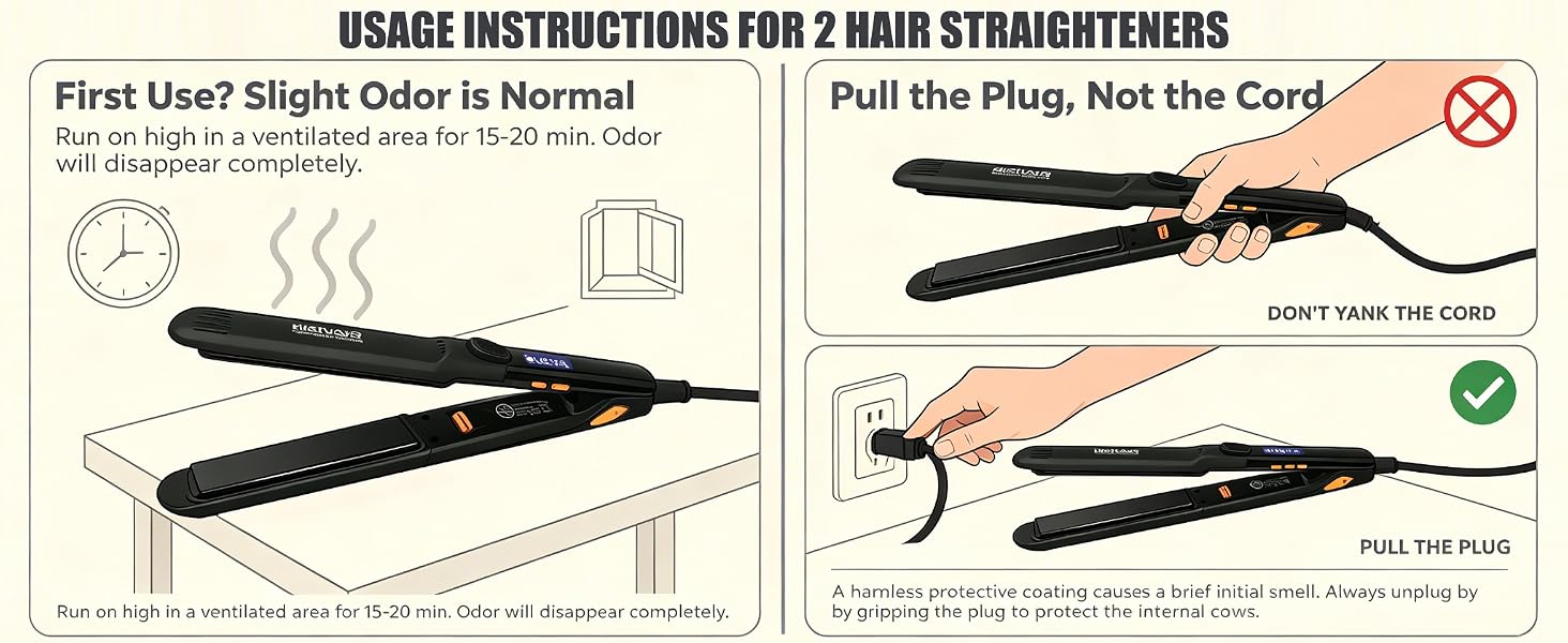 Flat Iron Hair Straightener Curler 2 in 1