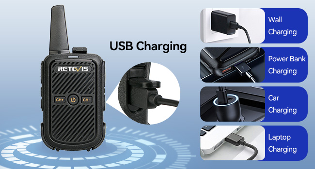 rechargeable walkie talkies