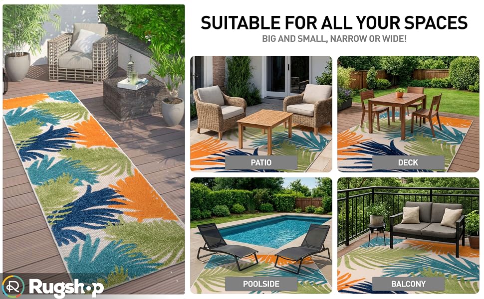 rug UV-resistant waterproof mold-proof rugs placement patio deck balcony porch indoor,outdoor