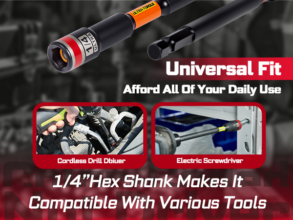1/4" hex shank