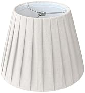 TOOTO STAR Small Lamp Shade, Brown Pleated 6x10x7.5inch Bell Shade for Table Lamps, Floor Lamps a...