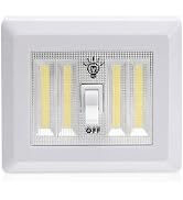 AlltroLite LED Closet Light Switch | 400 Lumen Wireless Battery Powered COB Night Light | Stick O...