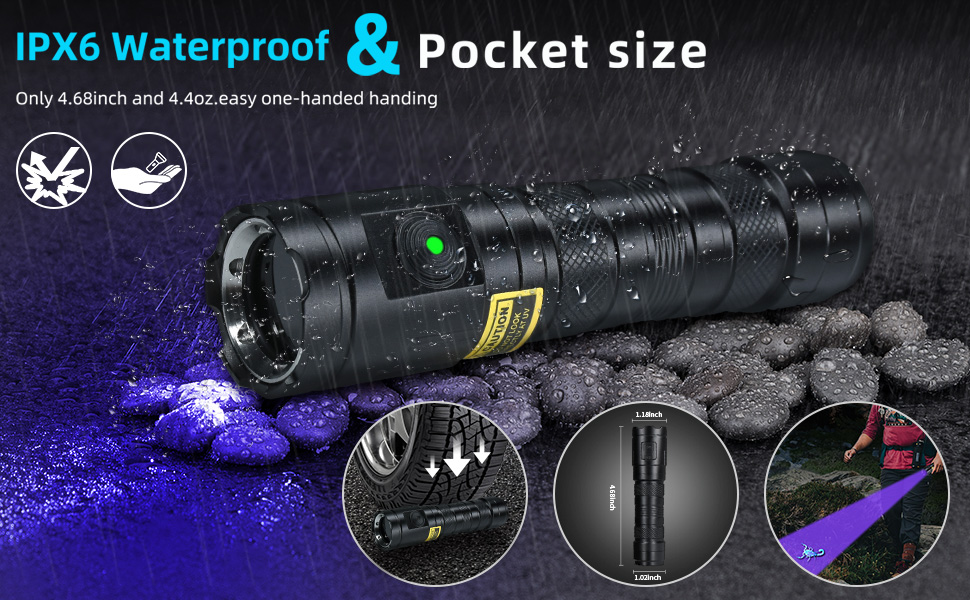Powerful 395nm UV Light Flashlight
