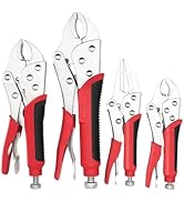 4-Piece Locking Pliers Set with Grip