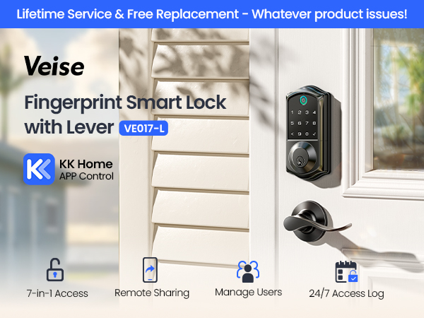 keyless entry door lock deadbolt with handle set