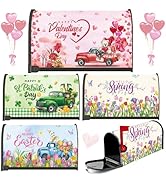 Inisajace Mailbox Covers Magnetic Standard Size 18" X 21", Valentines Day Spring Easter St. Patri...