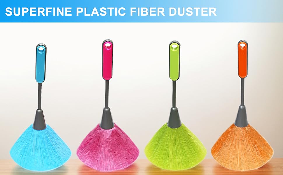 4 medium to long ultra-fine plastic fiber dust collectors 1