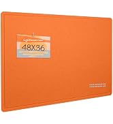 Large Bulletin Board - 48 x 36 Inches, Decorative Felt Pin Board for Wall - 4' x 3' Foldable Phot...