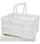 ZHJINGYU crates for storage,plastic baskets for organizing,collapsible shopping basket,foldable c...