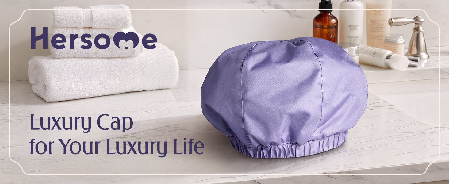 Reusable shower cap for women