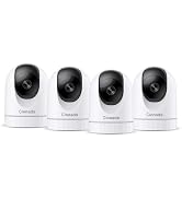 Cinnado 2K Home Security Cameras-2.4Ghz WiFi Indoor Camera with 360° Motion Detection for Pets/Na...