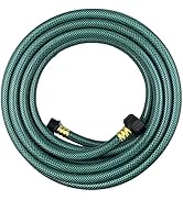 Darnassus Garden Hose 25FT Green, ½" Diameter Water Hose, PVC Material, with Plastic Fittings, f...