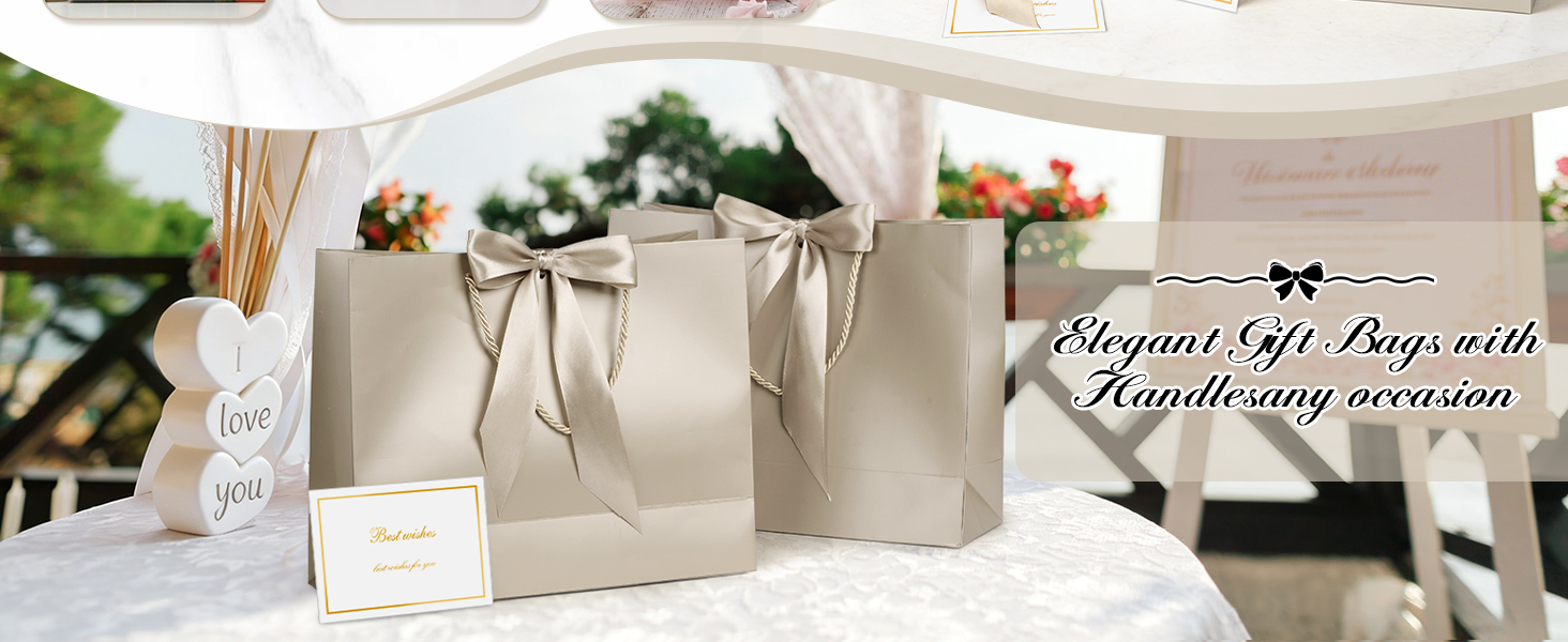 gift bag with ribbon