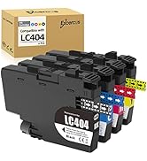 EXCERCUS LC404 Ink cartridges Compatible for Brother MFC-J1205W MFC-J1215W 1205 1215 Printers Com...