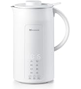 MOKKOM Nut Milk Maker, 42oz Automatic Almond Milk Machine for Homemade Plant-Based Milk, Oats, So...
