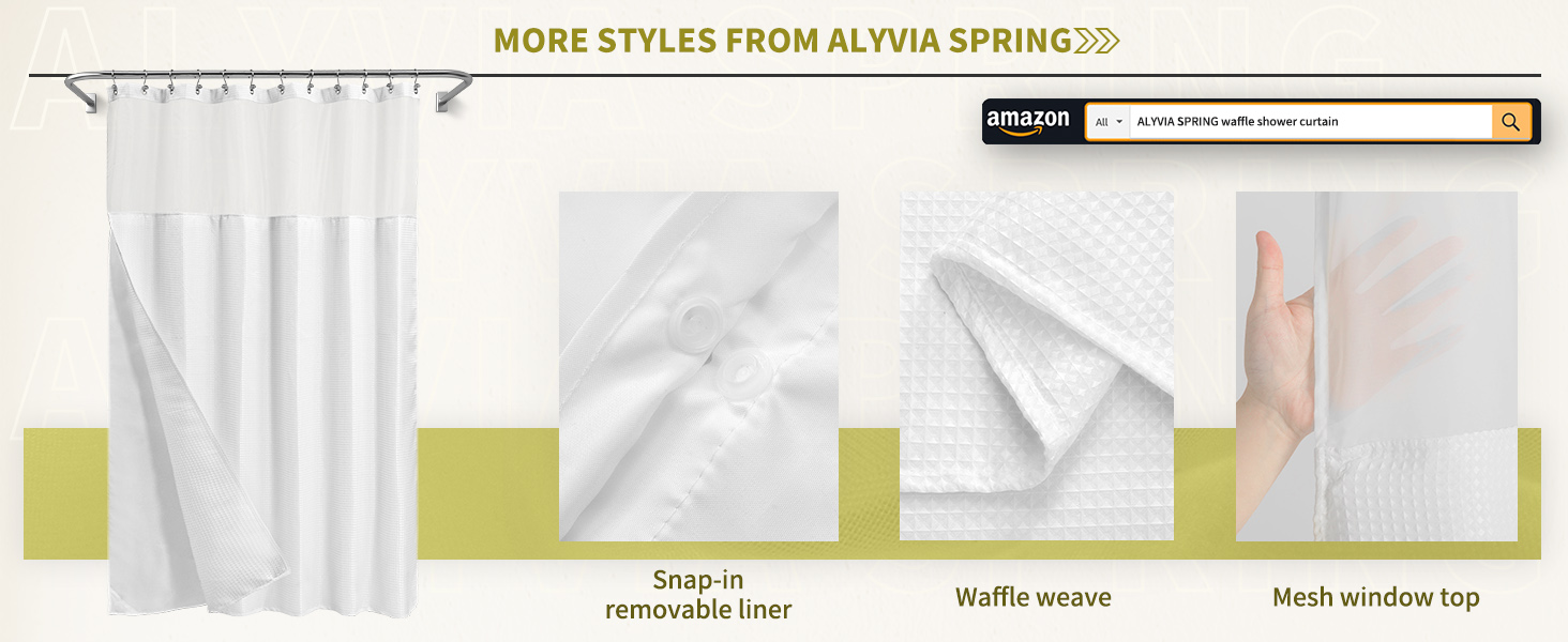 waffle shower curtain