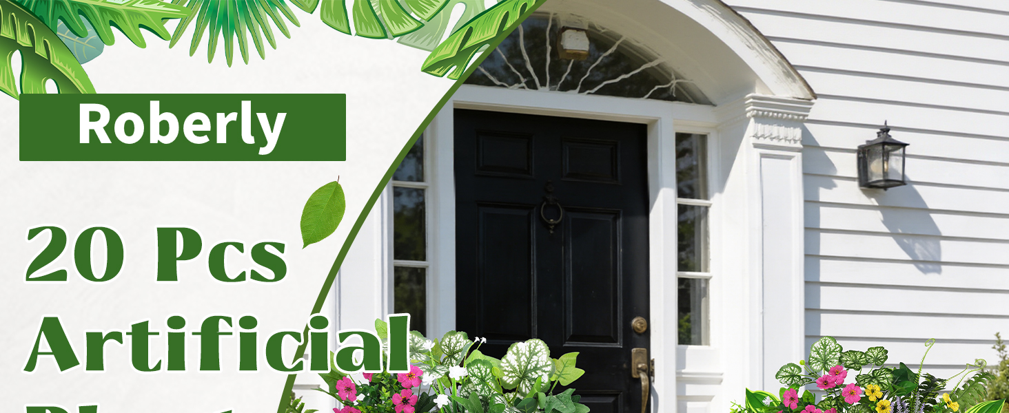 faux outdoor plants