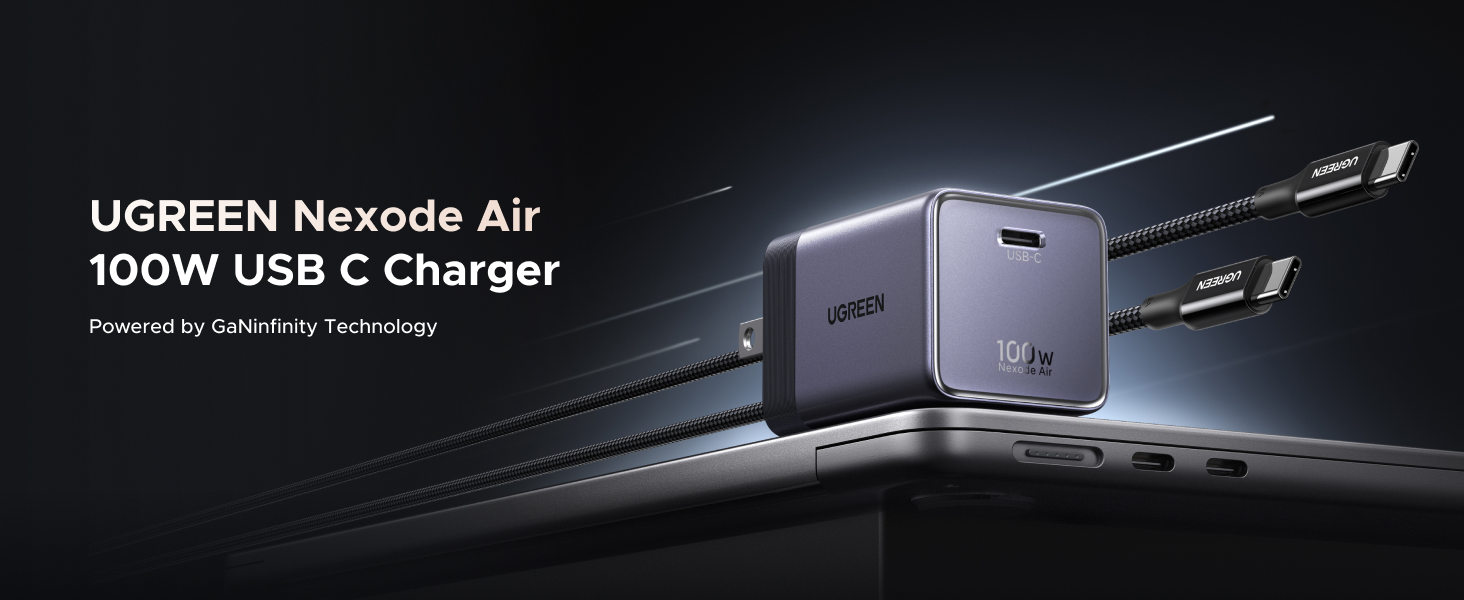 UGREEN NEXODE AIR 100w USB C CHARGER BLOCK