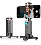 SonixForce Auto-Tracking Phone Tripod, 360° AI Face Tracking Desktop Stand with Gesture & Remote ...