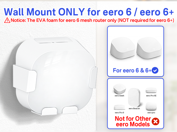 Wall Mount Bracket for eero 6+ and eero 6