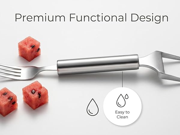 Precision slicer creates even cubes. Dishwasher safe & portable for camping.