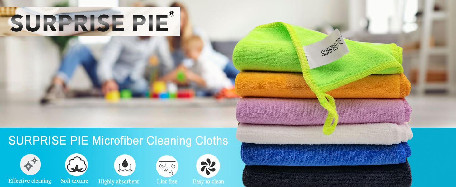 Microfiber cleaning cloths