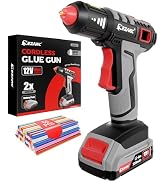 EZARC Cordless Hot Glue Gun, 15s Fast Heating 12V Mini Glue Gun for DIY Crafts, Home Repairs, Sch...