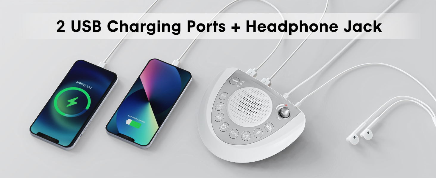 sound machine with headphone jack