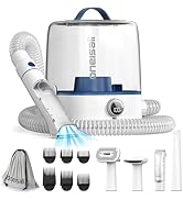 oneisall Cordless Dog Grooming Vacuum Kit, Dog Grooming Kit with 5100mAh & 11-in-1 Pet Tools, 3L ...