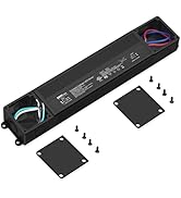 EMITEVER 150W Triac Dimmable LED Driver, 100-277VAC to 24VDC Dimmable Power Supply,Waterproof IP6...