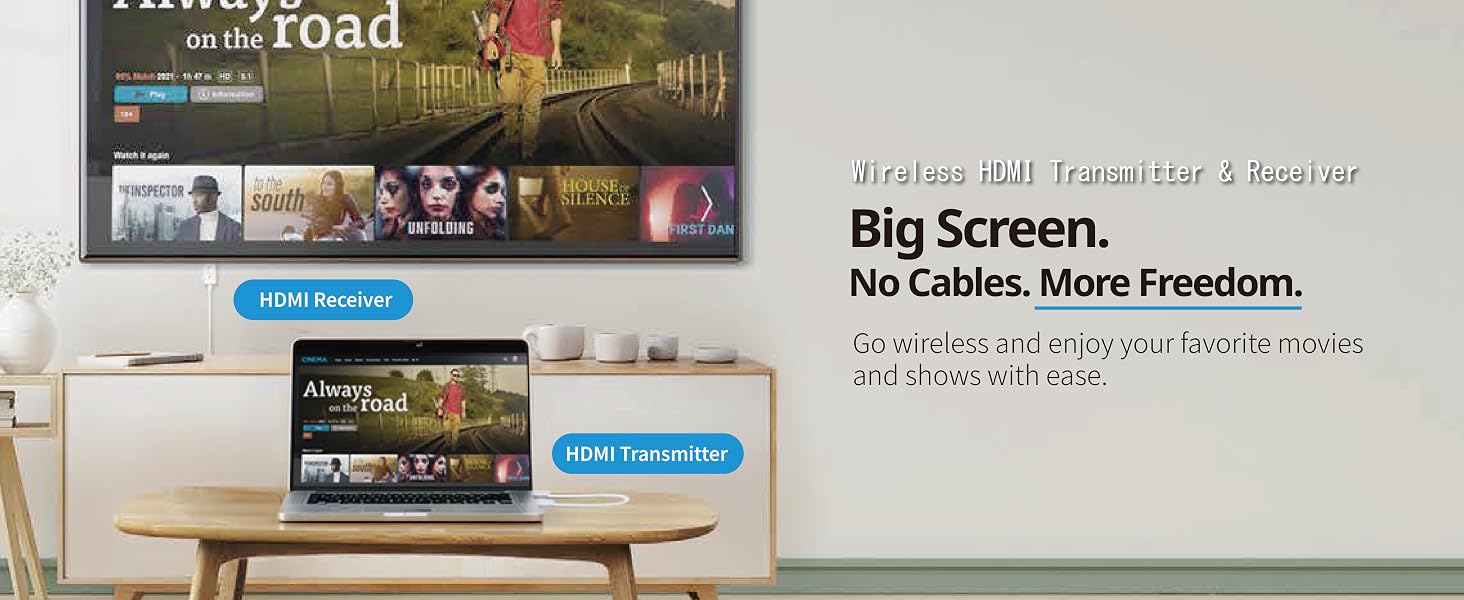 Big Screen.No Cables.More Freedom.
