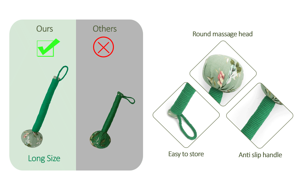 Long size body massage hammer