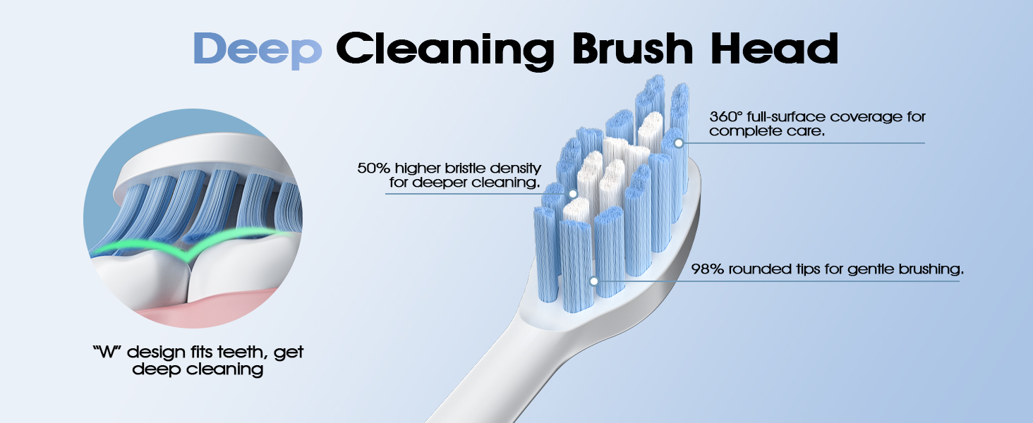 Sonic electric toothbrush bristles
