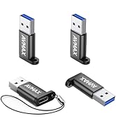 AVMAX USB to USB C Adapter 4 Pack,USBC Female to A Male Car Charger OTC Converter for Apple Watch...