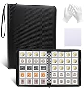ENPOINT Portable Coin Collection Book - 600 Pockets Coin Holders for Collectors, Stamp Collecting...