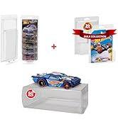 Clamshell Storage Case for Hot Wheels & Matchbox Cars, 0.60mm PET Protector for Diecast Cars, Com...
