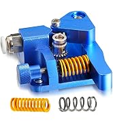 Updated Dual Gear Ender 3 Extruder, Dual Hardened Steel Drive Gear CR10S Pro Extruder Blue Compat...