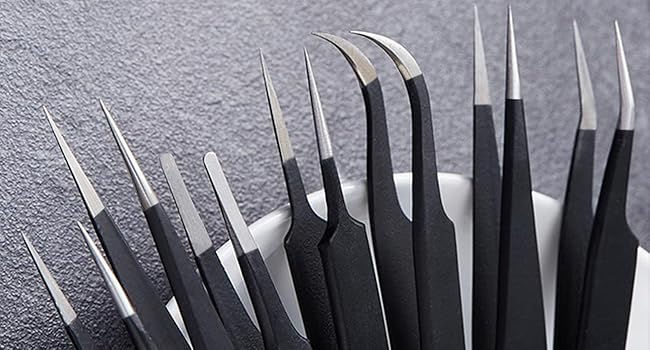 12 pack craft tweezers