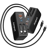 4 in 1 Retractable Wall Charger with Dual Cables,40W Retractable Phone Charger Wall Plug with Dua...