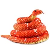 Anboor Giant Snake Stuffed Animals, 82.7 Inch Realistic Snake Plush Toy Long Stuffed Snake, Lifel...