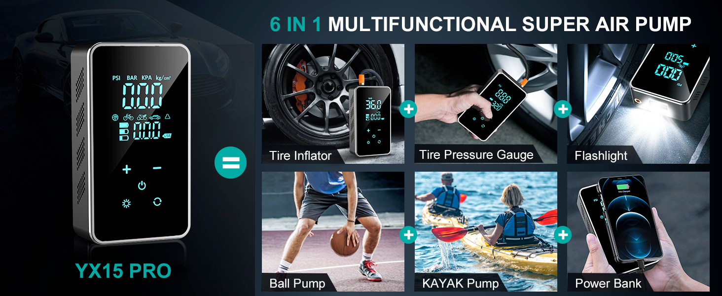 touch screen air pump
