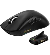 ATTACK SHARK V8 Wireless Ultralight 8K Polling Gaming Mouse-Black | 42000 DPI,Nordic 54L15 MCU Ch...
