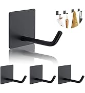 LIOUCBD 4PCS Adhesive Sticky Wall Hooks Heavy Duty, Long Stainless Steel Towel Hooks for Hanging ...
